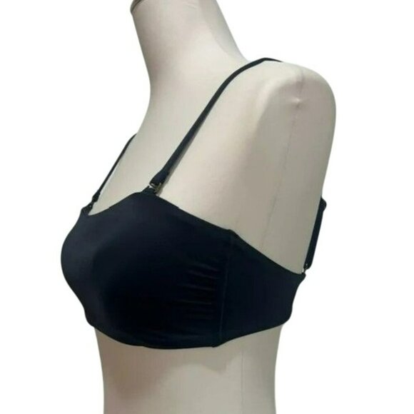 Andie Swim The Bora Bora Black Top Eco Nylon Removable Straps Strapless Small - Picture 9 of 10